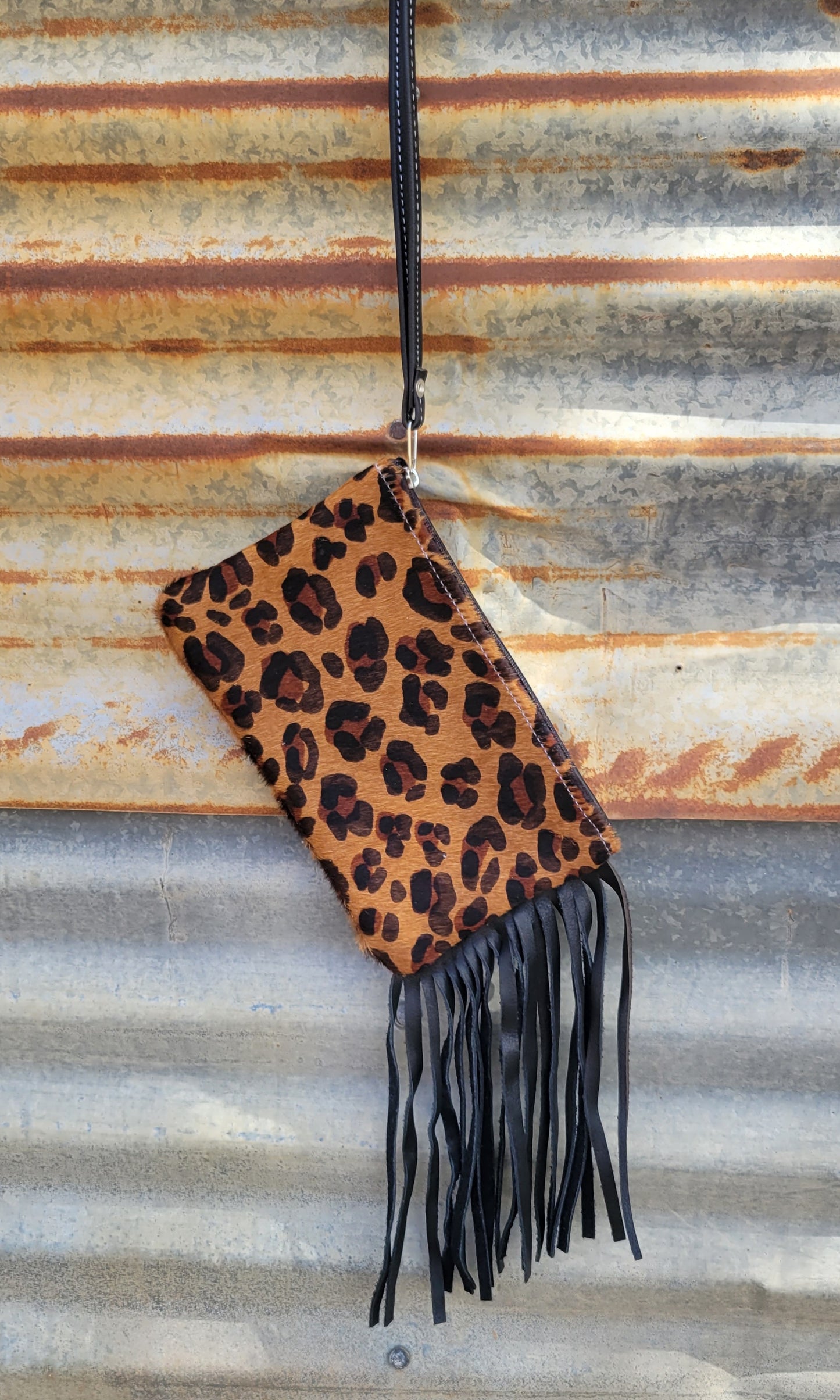 Winnebago Cowhide Wristlet