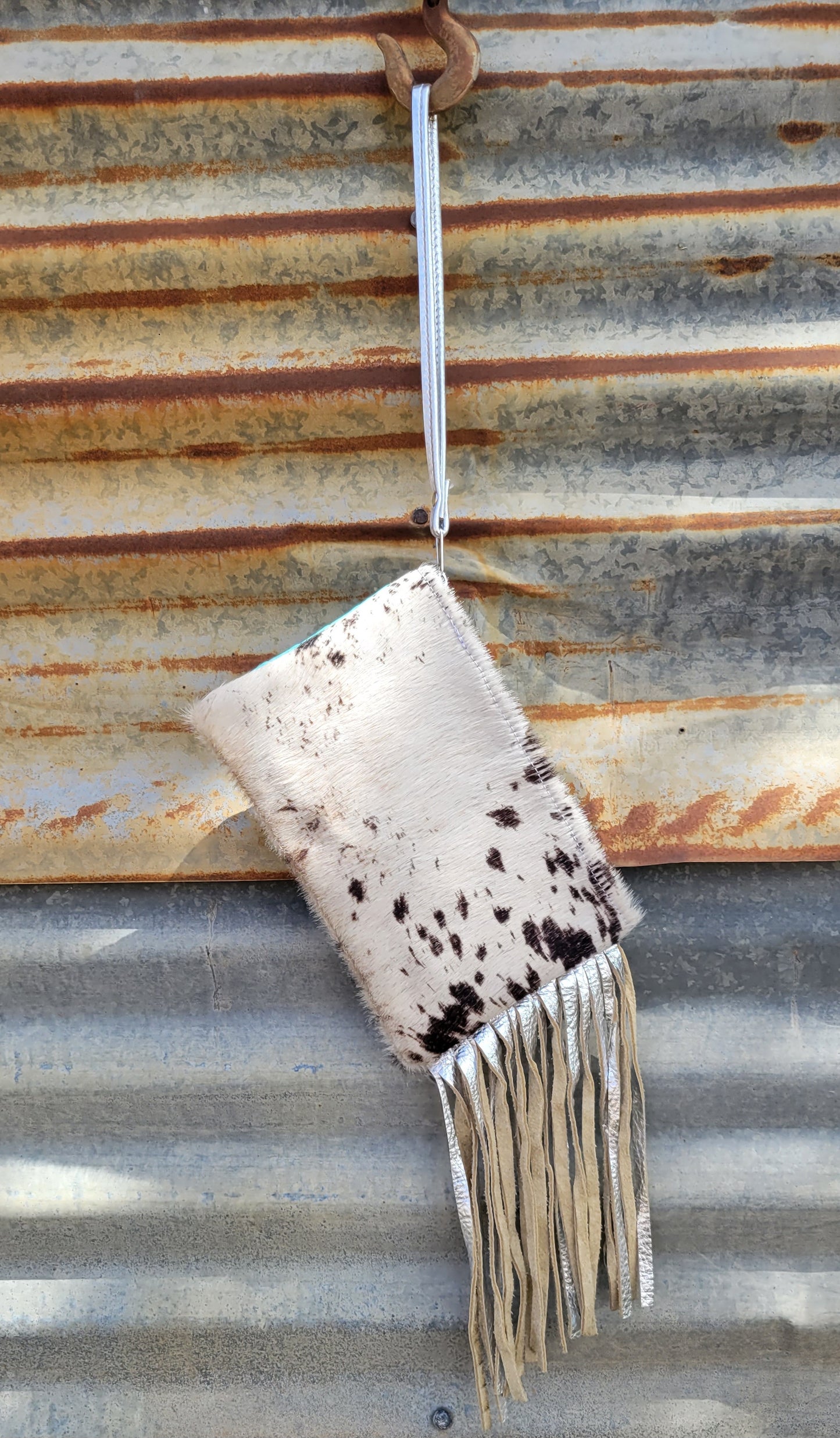 Winnebago Cowhide Wristlet