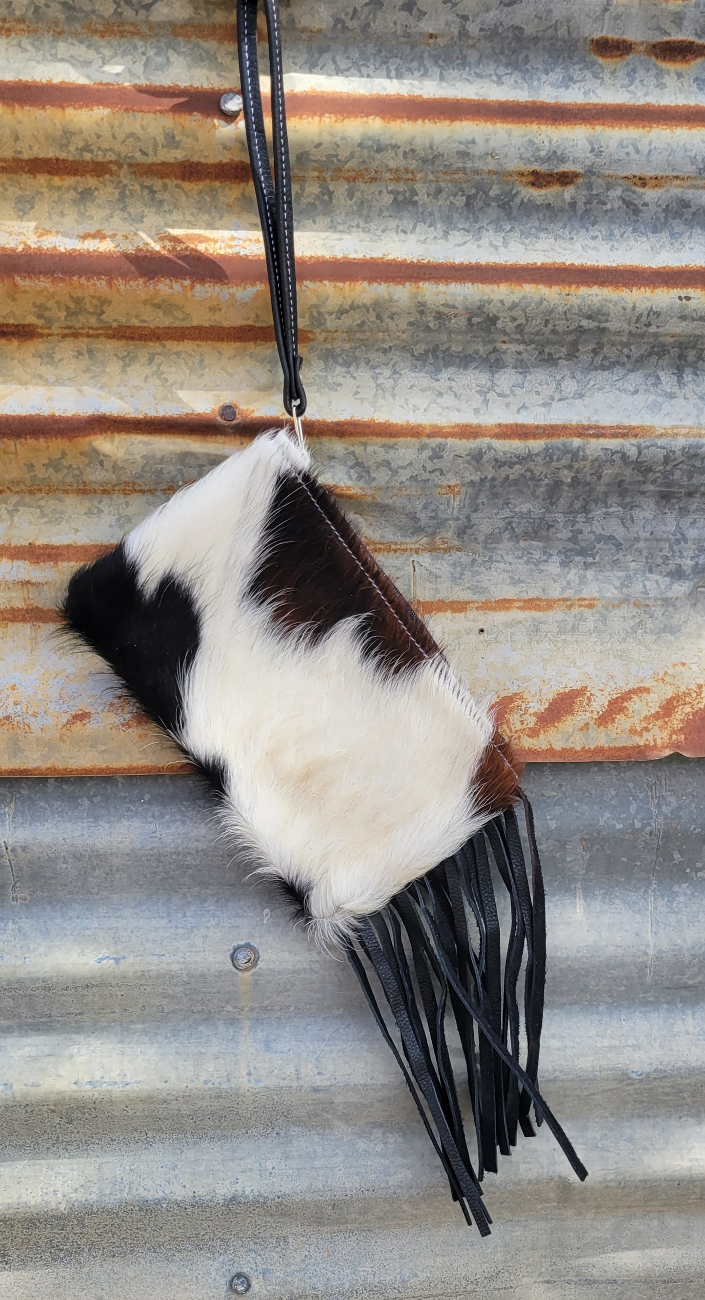 Winnebago Cowhide Wristlet