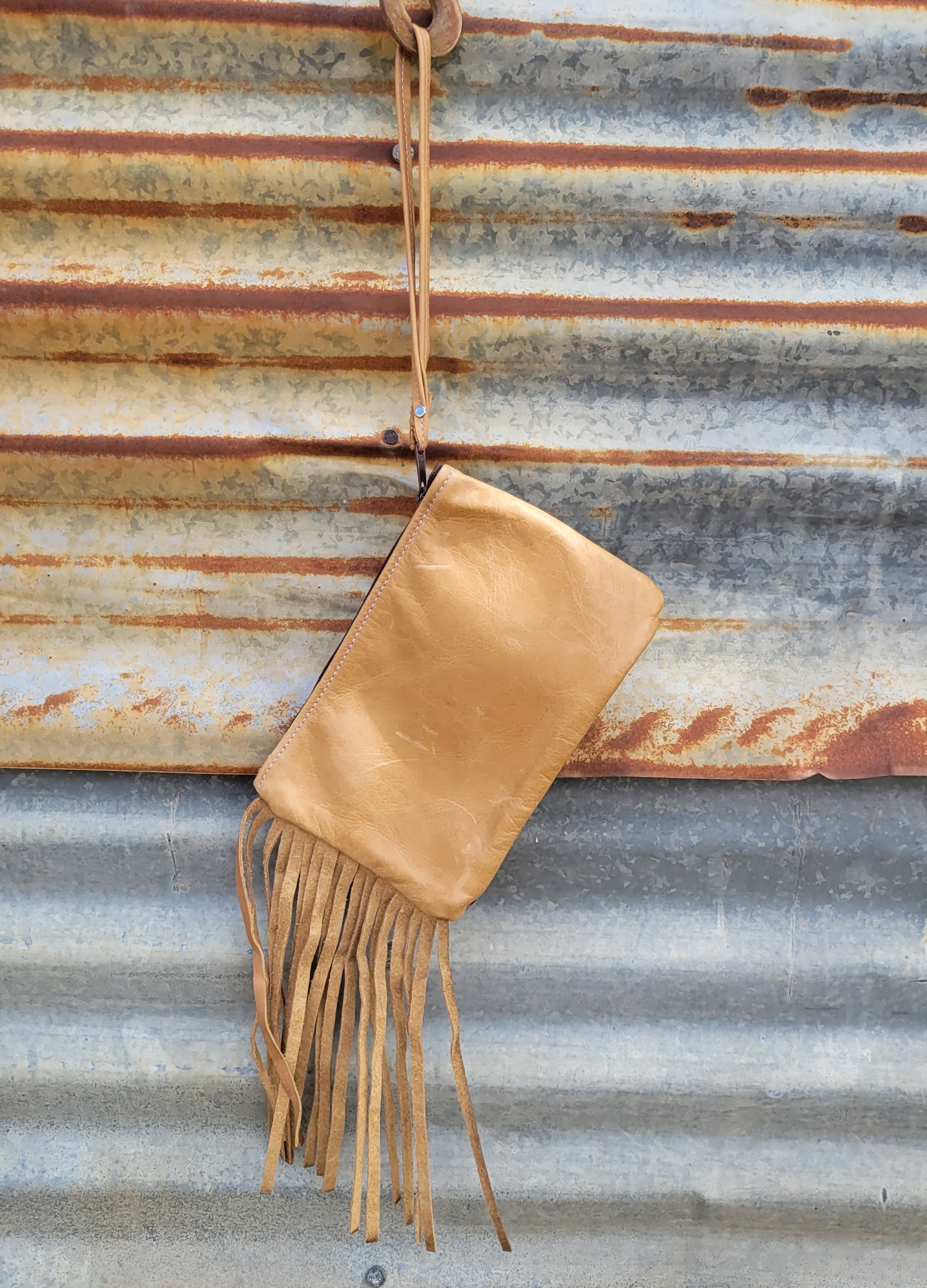 Winnebago Cowhide Wristlet