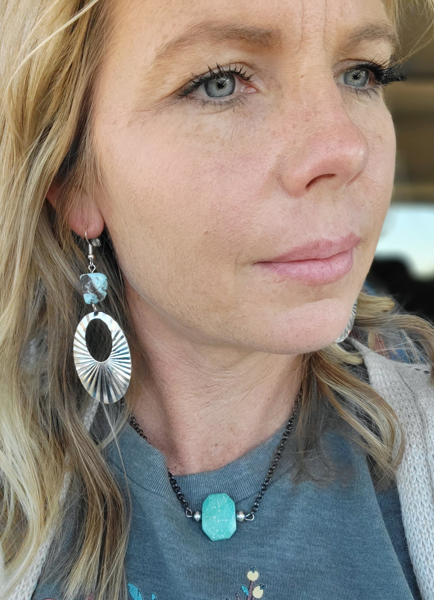 Real Turquoise earrings