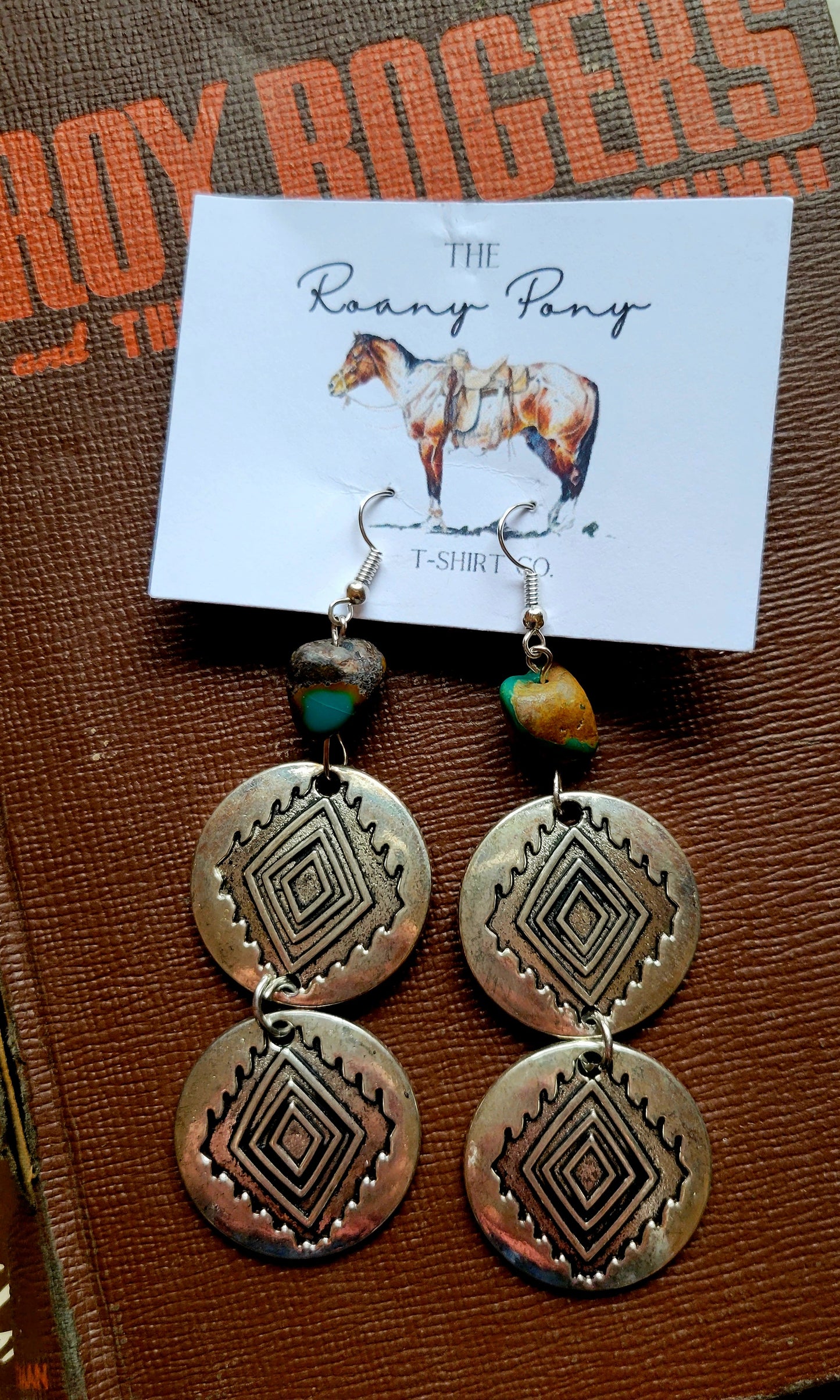 Southwestern turquoise earrings